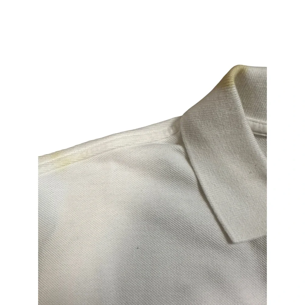 Polo Ralph Lauren Mens Classic Fit Ombre Dip Dye Polo Shirt White Pink Medium